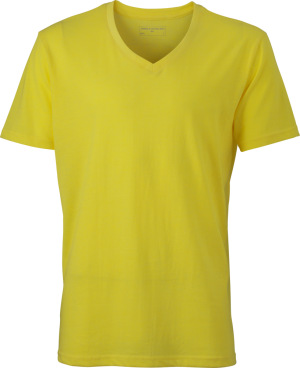 James & Nicholson - Men´s Heather T-Shirt (Yellow Melange)