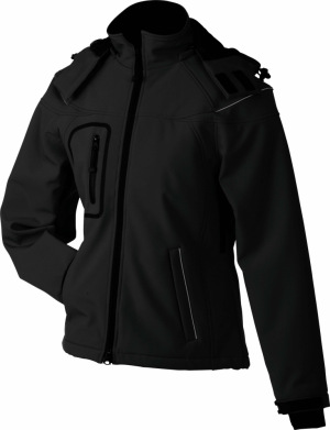 James & Nicholson - Ladies´ Winter Softshell Jacket (Black)