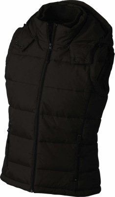 James & Nicholson - Ladies' Padded Vest (Black)