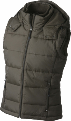 James & Nicholson - Ladies' Padded Vest (Mud)