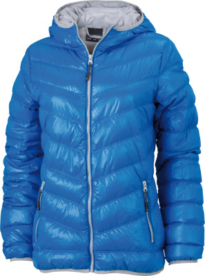 James & Nicholson - Ladies´ Down Jacket (Blue/Silver (Solid))