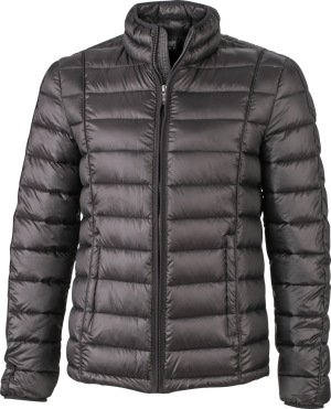 James & Nicholson - Men's Quilted Down Jacket (black/black)