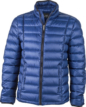 James & Nicholson - Men's Quilted Down Jacket (ink/black)