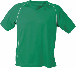 James & Nicholson - Team Shirt Junior (Green/White)