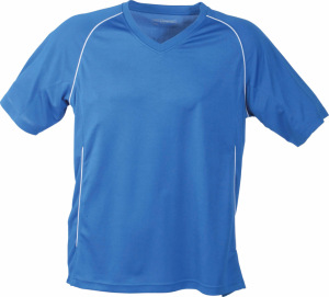 James & Nicholson - Team Shirt Junior (Royal/White)