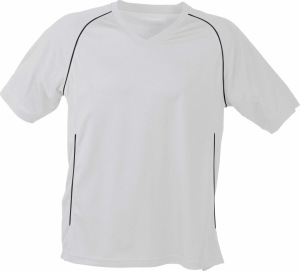 James & Nicholson - Team Shirt Junior (White/Black)