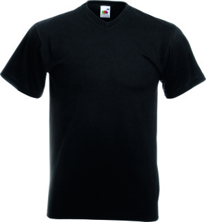 Valueweight V-Neck T (Black) for embroidery and printing - Fruit of the ...