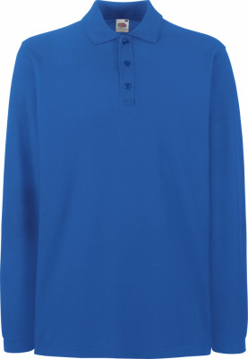 Fruit of the Loom - Premium Long Sleeve Polo (Royal Blue)