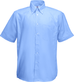 Fruit of the Loom - Men´s Short Sleeve Oxford Shirt (Oxford Blue)