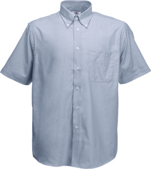 Fruit of the Loom - Men´s Short Sleeve Oxford Shirt (Oxford Grey)