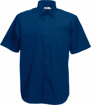 Fruit of the Loom - Men´s Short Sleeve Poplin Shirt (Navy)