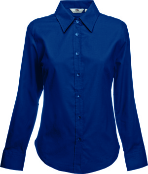 Fruit of the Loom - Lady-Fit Long Sleeve Oxford Blouse (Navy)