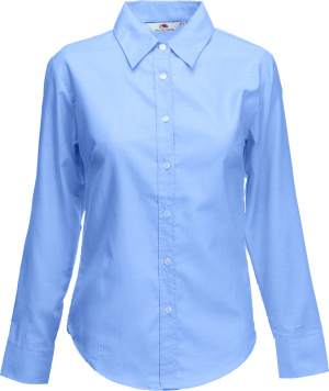 Fruit of the Loom - Lady-Fit Long Sleeve Oxford Blouse (Oxford Blue)