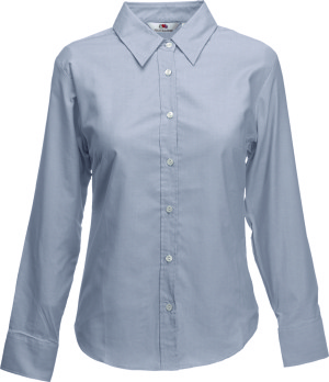 Fruit of the Loom - Lady-Fit Long Sleeve Oxford Blouse (Oxford Grey)