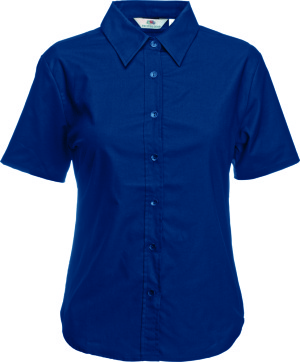 Fruit of the Loom - Lady-Fit Short Sleeve Oxford Blouse (Navy)