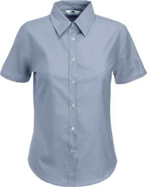 Fruit of the Loom - Lady-Fit Short Sleeve Oxford Blouse (Oxford Grey)