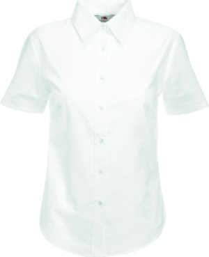 Fruit of the Loom - Lady-Fit Short Sleeve Oxford Blouse (White)