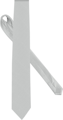 Kariban - Selyem Krawatte (Silver (Solid))