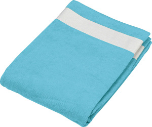 Kariban - Velour Beach Towel (Turquoise/White)
