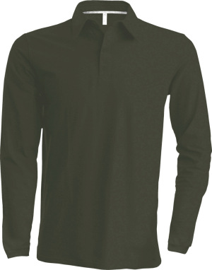 Kariban - Men´s Longsleeve Piqué Polo Shirt (Dark Khaki)