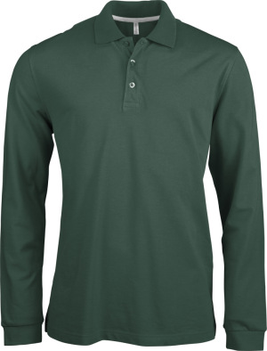 Kariban - Herren Langarm Pique Polo (Forest Green)