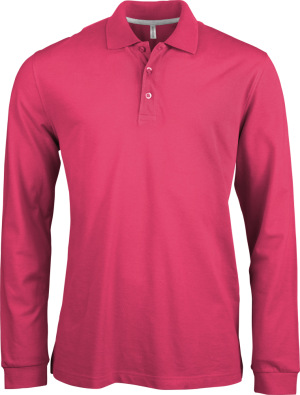 Kariban - Men´s Longsleeve Piqué Polo Shirt (Fuchsia)