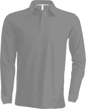 Kariban - Herren Langarm Pique Polo (Oxford Grey)