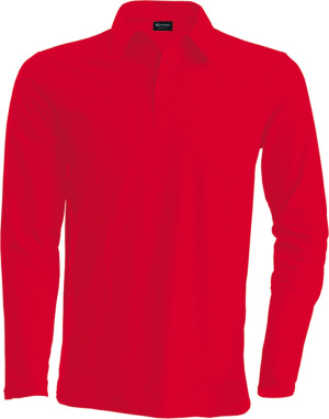 Kariban - Men´s Longsleeve Piqué Polo Shirt (Red)