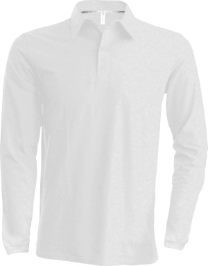 Kariban - Herren Langarm Pique Polo (White)