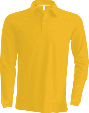 Kariban - Men´s Longsleeve Piqué Polo Shirt (Yellow)