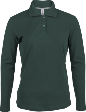 Kariban - Damen Langarm Pique Polo (Forest Green)