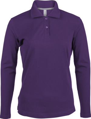 Kariban - Damen Langarm Pique Polo (Purple)