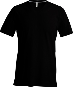 Kariban - Herren Kurzarm T-Shirt mit V-Ausschnitt (Black)