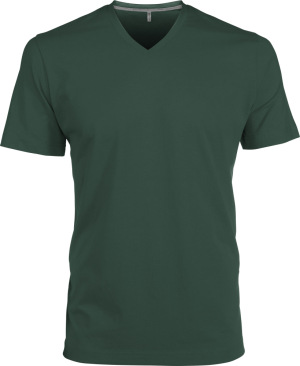 Kariban - Herren Kurzarm T-Shirt mit V-Ausschnitt (Forest Green)