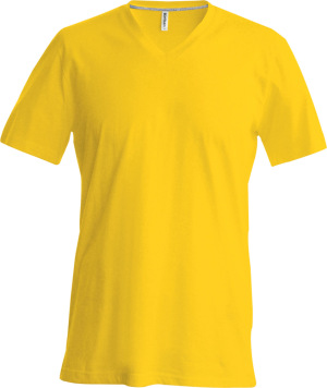 Kariban - Herren Kurzarm T-Shirt mit V-Ausschnitt (Yellow)