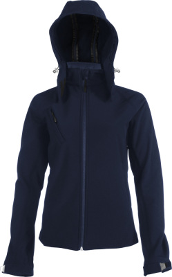 Kariban - Damen Softshell Jacke mit Kapuze (Navy)