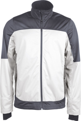 Kariban - Herren Bicolor Softshell Jacke (White/Titanium (Solid))