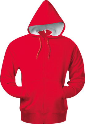 Kariban - Full Zip Heavyweight Hooded Sweatshirt (Red)