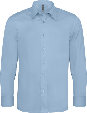 Kariban - Pflegeleichtes Herren Langarm Stretch Hemd (Light Blue)