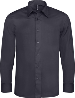 Kariban - Mens Long Sleeve Stretch Shirt (Navy)