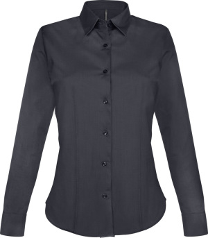 Kariban - Ladies Long Sleeve Stretch Shirt (Zinc)