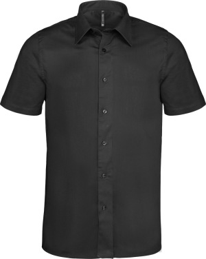 Kariban - Pflegeleichtes Herren Kurzarm Stretch Hemd (Black)
