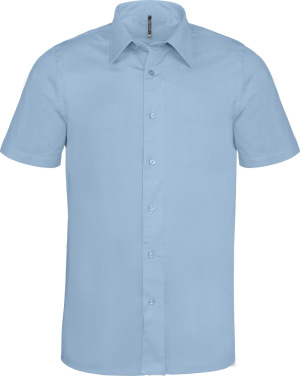 Kariban - Pflegeleichtes Herren Kurzarm Stretch Hemd (Light Blue)