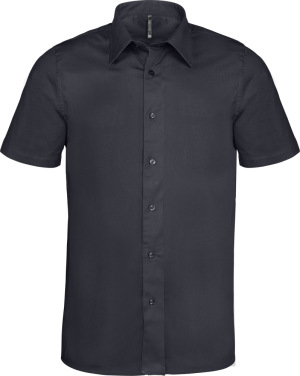 Kariban - Pflegeleichtes Herren Kurzarm Stretch Hemd (Zinc)