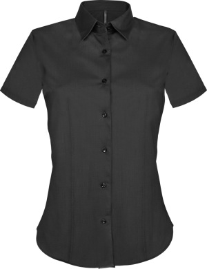 Kariban - Ladies Short Sleeve Stretch Shirt (Black)