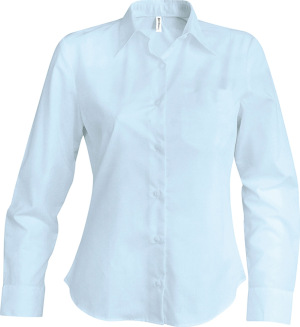 Kariban - Pflegeleichte Damen Langarm Oxford Bluse (Oxford Blue)