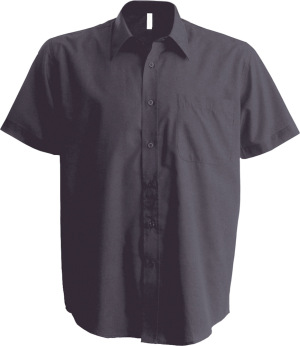 Kariban - Mens Short Sleeve Easy Care Cotton Poplin Shirt (Zinc)