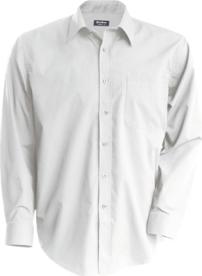 Kariban - Jofrey Pflegeleichtes Herren Langarm Popeline Hemd (White)