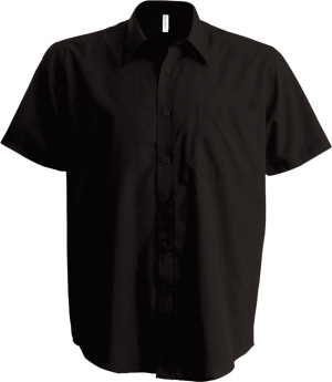 Kariban - ACE - Mens Short Sleeve Easy Care Polycotton Poplin Shirt (Brown)