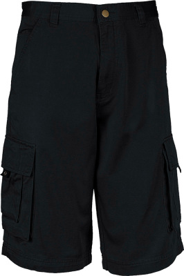 Kariban - Trekker Cargo Short (Black)